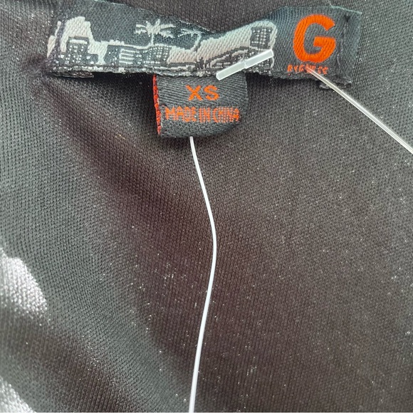 G Guess Black Sequins Mini Dress Size XS Gold Ranji Cheetah Sexy Animal Print - Picture 8 of 12